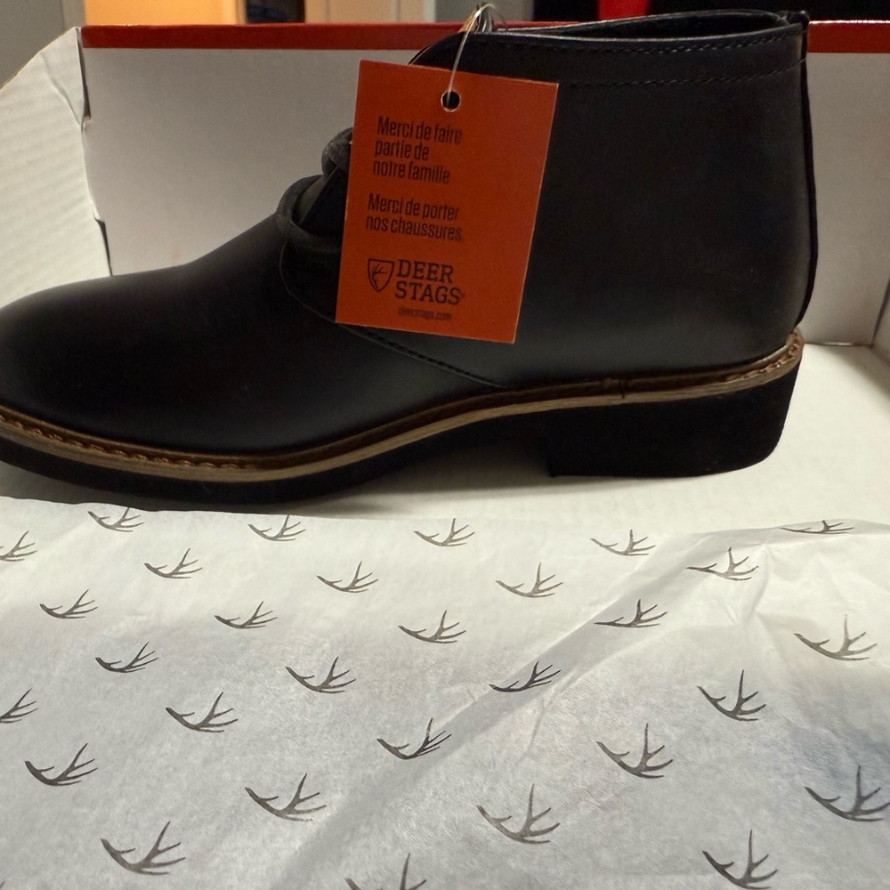 Deer Stags Men's Black Chukka Boots